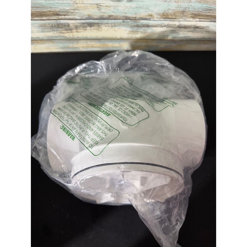 Canplas Backwater Valve 4-Inch White NEW PVC 73009 DWV Horizontal‎ Type 1